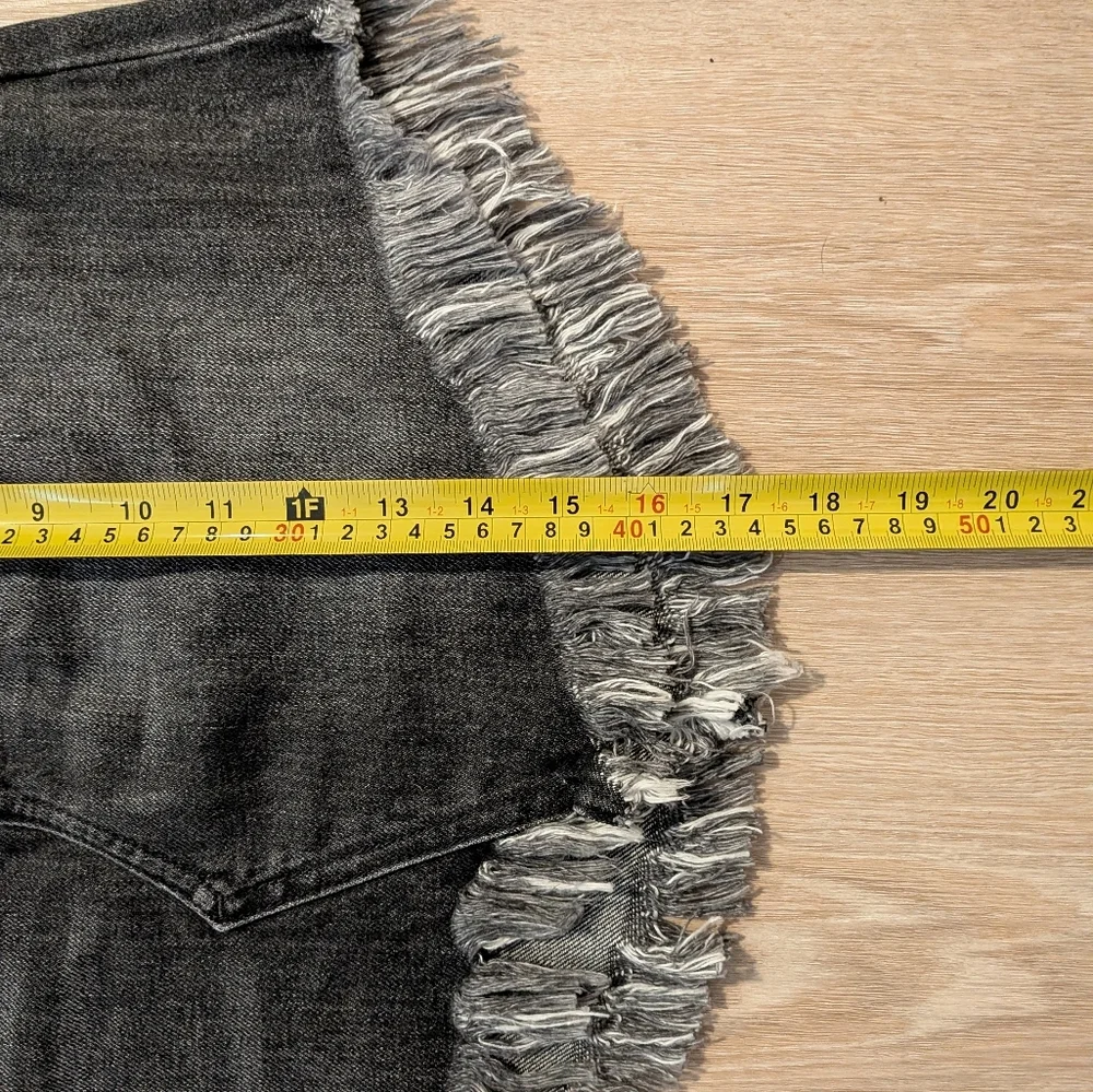 Free People Skirt Women's 25 Bailey Maverick Raw Hem Frayed Denim